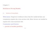 Chapter 5 Multifactor Pricing Models