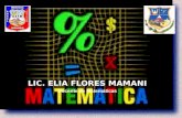 LIC. ELIA FLORES MAMANI Docente de Matemáticas