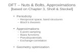 DFT – Nuts & Bolts, Approximations [based on Chapter 3, Sholl & Steckel]
