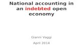 National accounting in an  indebted  open economy