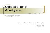 Update of   Analysis ~LEPS Collaboration Meeting in Taiwan