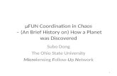 μFUN Coordination in  Chaos  – (An Brief History on) How a Planet was Discovered