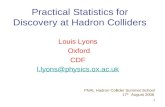 Practical Statistics for Discovery at Hadron Colliders
