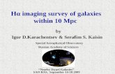 H α  imaging survey of galaxies  within 10 Mpc