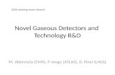 Novel Gaseous Detectors and   Technology R&D