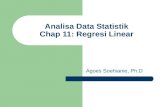 Analisa Data Statistik Chap 11: Regresi Linear