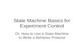 State Machine Basics for Experiment Control