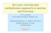 An exact microscopic multiphonon approach to nuclear spectroscopy