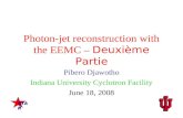 Photon-jet reconstruction with the EEMC –  Deuxième Partie