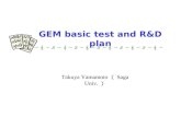 GEM basic test and R&D plan