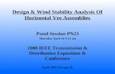 Design & Wind Stability Analysis Of Horizontal Vee Assemblies