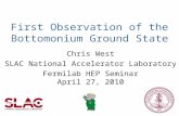 First Observation of the Bottomonium Ground State