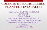 COLEGIO DE BACHILLERES  PLANTEL 3 IZTACALCO