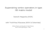 Superstring vertex operators in type IIB matrix model