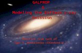 GALPROP  &  Modeling the Diffuse  g -ray Emission