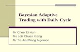 Bayesian Adaptive Trading with Daily Cycle