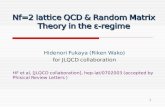 Nf=2 lattice QCD & Random Matrix Theory in the ε-regime