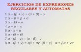EJERCICIOS DE EXPRESIONES REGULARES Y AUTOMATAS