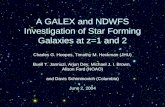 A GALEX and NDWFS Investigation of Star Forming Galaxies at z=1 and 2