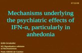 Mechanisms underlying the psychiatric effects of IFN- ± , particularly in anhedonia