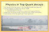 Physics in Top Quark decays