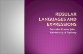Regular Languages and Expressions