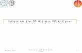 Update on the DB Girders  FE Analyses