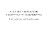 Gain and Bandwidth in Semiconductor Photodetectors