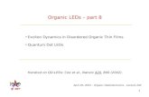 Organic LEDs – part 8