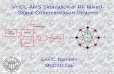 VHDL-AMS Simulation of RF Mixed-Signal Communication Systems