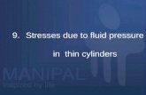 Stresses due to fluid pressure             in  thin cylinders