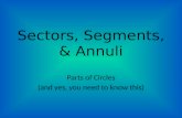 Sectors, Segments, & Annuli
