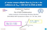 ρ 0  vector meson elliptic flow (v 2 ) in Au + Au collisions at √s NN  = 200 GeV in STAR at RHIC