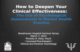 Brookhaven Hospital  Seminar Series March 7, 2012 Timothy D. Doty, Psy.D . ~Licensed Psychologist~