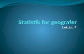 Statistik for geografer