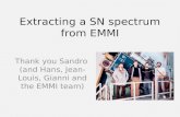 Extracting a SN spectrum from EMMI