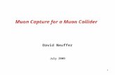 Muon  Capture for a  Muon  Collider