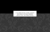 Calibrating for Light backscatter from fractal aggregates