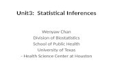 Unit3:  Statistical Inferences