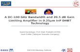 A DC-100 GHz Bandwidth and 20.5 dB Gain  Limiting Amplifier in 0.25μm InP DHBT Technology