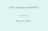 First Collision of BEPCII