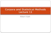 Corpora and Statistical Methods Lecture  11
