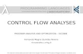 Control Flow Analyses