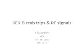 KEK-B crab trips & RF signals