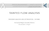 Tainted Flow Analysis
