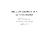 The Computation of  € by Archimedes