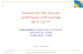 Towards EE/HE detectors  performance with coverage  up to |η|=4