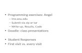 Programming exercises: Angel lmsu Submit via zip or tar Write-up, Results, Code
