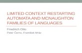 Limited Context Restarting Automata and McNaughton Families Of Languages