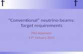 “Conventional” neutrino beams : Target requirements